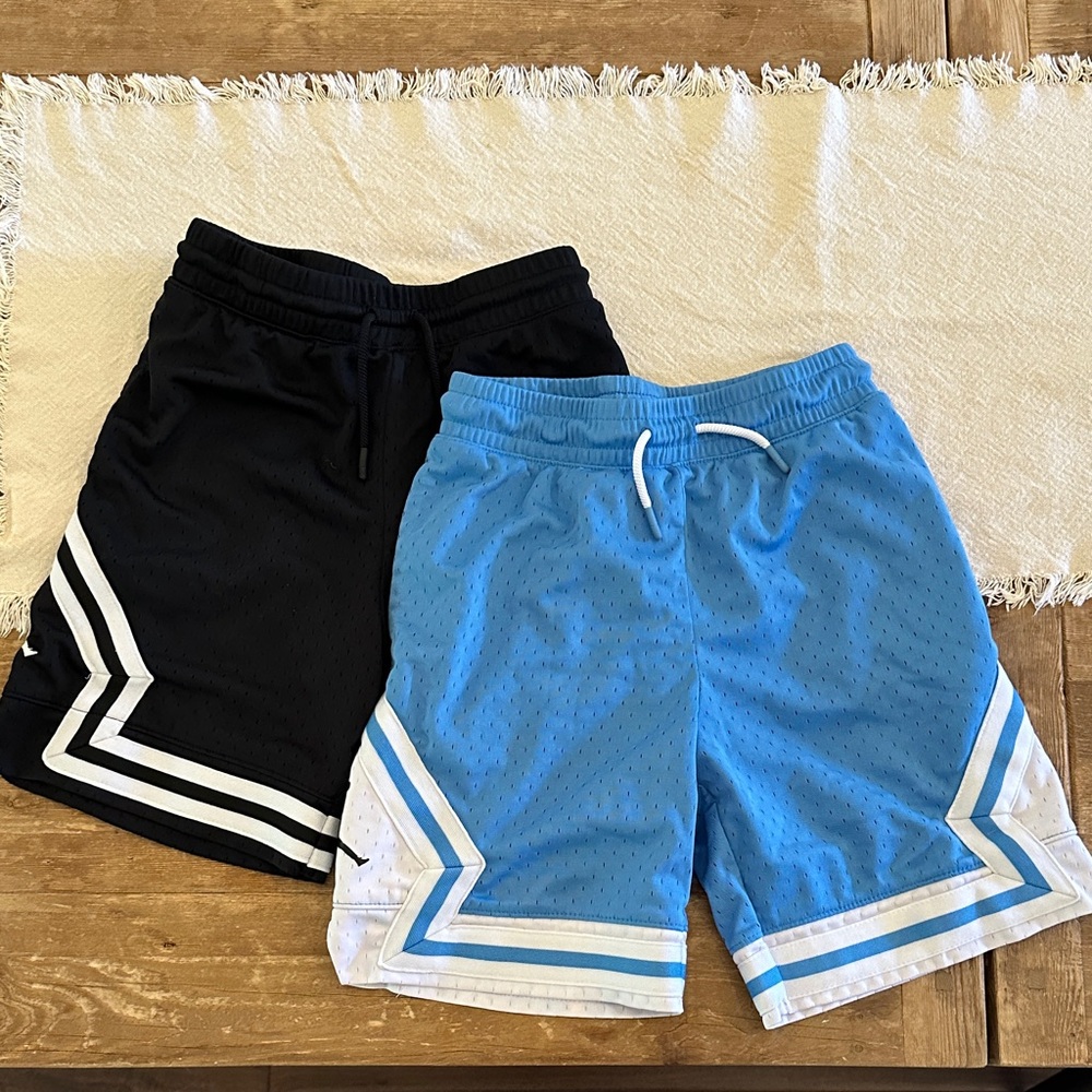 Nike Jordan Kids Black and Light Blue Shorts Set